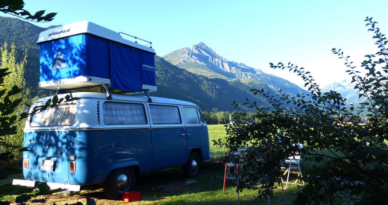 Spacious tent pitches at Azun Nature campsite