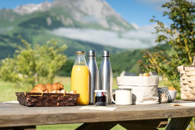 Desayuno camping Altos Pirineos - Azun Nature