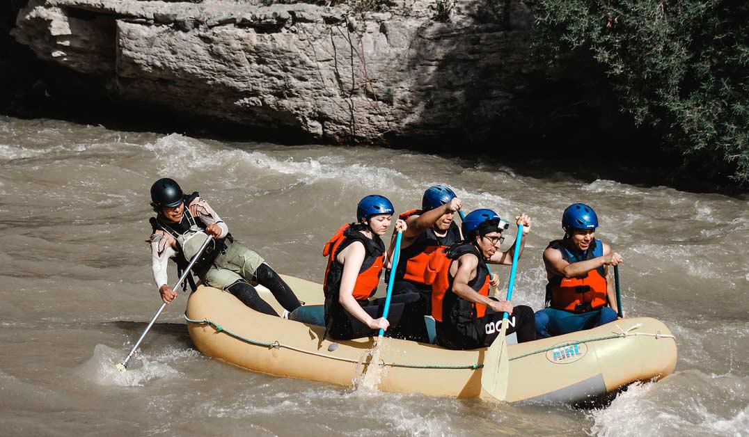 Rafting sport d'eaux vives 